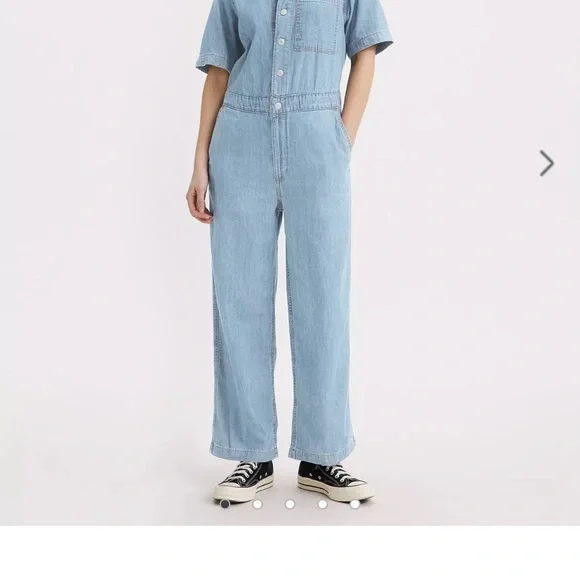 Levi's Light Blue Denim Jumpsuit NWT - Picture 2 of 10
